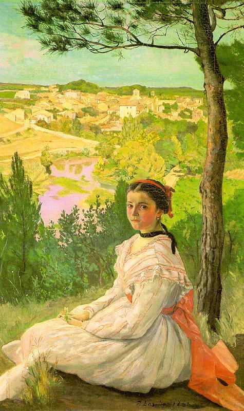 Frederic Bazille View of the Village oil painting image